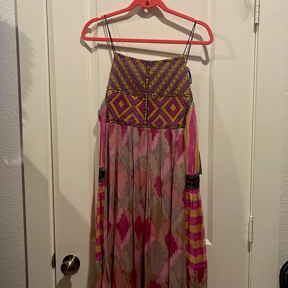 Free People purple combo dress size M
